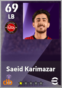Saeid Karimazar — LB, OVR 69, MAX 69