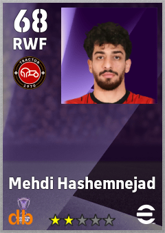 Mehdi Hashemnejad — RWF, OVR 68, MAX 68