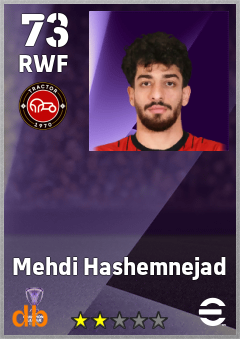Mehdi Hashemnejad — RWF, OVR 73, MAX 73