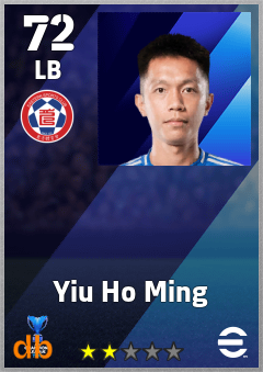 Yiu Ho Ming — LB, OVR 72, MAX 72