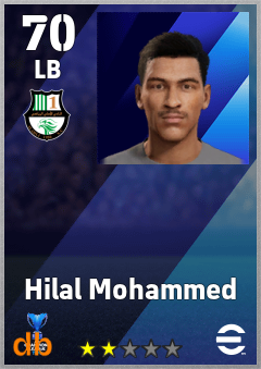 Hilal Mohammed — LB, OVR 70, MAX 70
