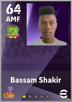 Bassam Shakir — AMF, OVR 64, MAX 64