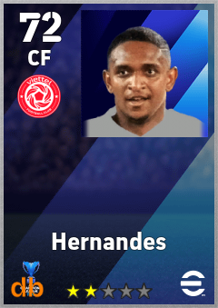 Hernandes — CF, OVR 72, MAX 72