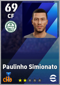 Paulinho Simionato — CF, OVR 69, MAX 69