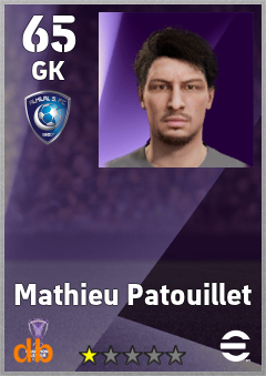 Mathieu Patouillet eFootball player card