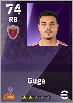 Guga — RB, OVR 74, MAX 74
