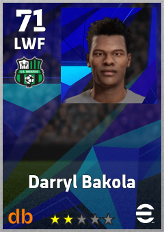 Darryl Bakola — LWF, OVR 71, MAX 71
