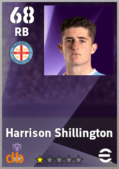 Harrison Shillington — RB, OVR 68, MAX 68