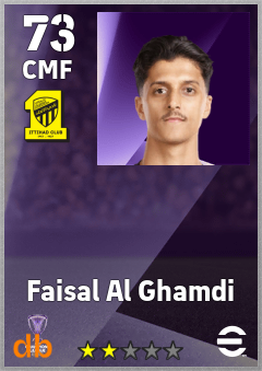 Faisal Al Ghamdi — CMF, OVR 73, MAX 73