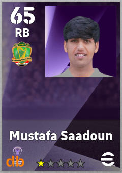 Mustafa Saadoun eFootball player card