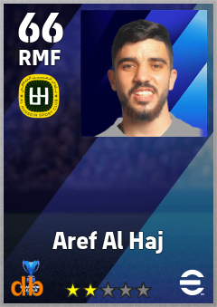 Aref Al Haj — RMF, OVR 66, MAX 66