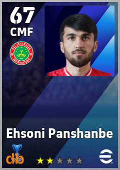 Ehsoni Panshanbe — CMF, OVR 67, MAX 67