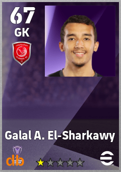 Galal A. El-Sharkawy — GK, OVR 67, MAX 67
