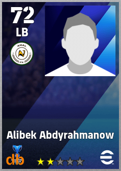 Alibek Abdyrahmanow — LB, OVR 72, MAX 72