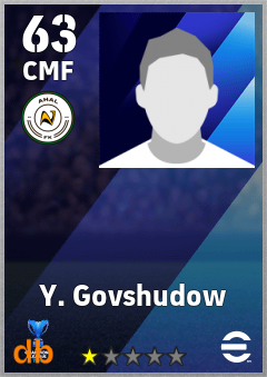 Y. Govshudow — CMF, OVR 63, MAX 63