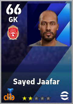 Sayed Jaafar — GK, OVR 66, MAX 66