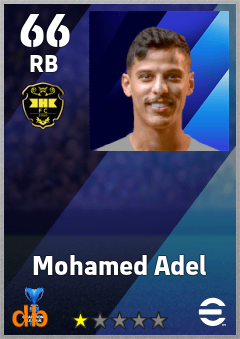 Mohamed Adel — RB, OVR 66, MAX 66