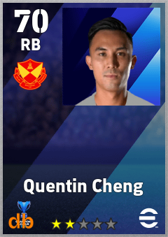Quentin Cheng — RB, OVR 70, MAX 70