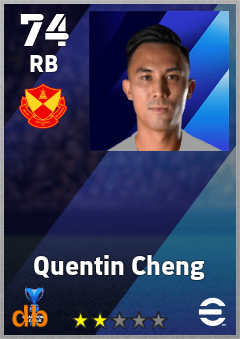 Quentin Cheng — RB, OVR 74, MAX 74