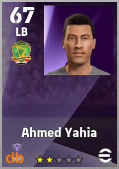 Ahmed Yahia — LB, OVR 67, MAX 67
