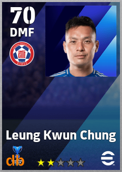 Leung Kwun Chung — DMF, OVR 70, MAX 70