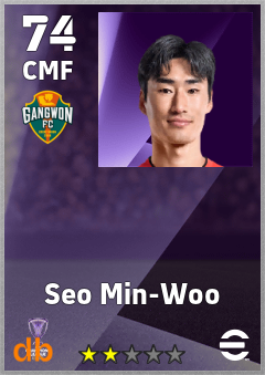 Seo Min-Woo — CMF, OVR 74, MAX 74