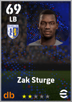 Zak Sturge eFootball player card
