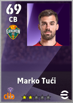 Marko Tući — CB, OVR 69, MAX 69