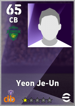 Yeon Je-Un — CB, OVR 65, MAX 65