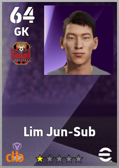 Lim Jun-Sub — GK, OVR 64, MAX 64