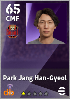 Park Jang Han-Gyeol — CMF, OVR 65, MAX 65