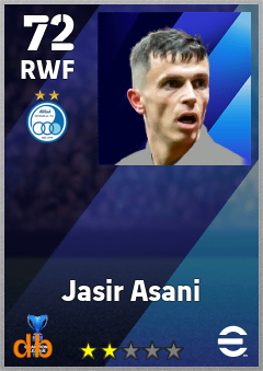 Jasir Asani — RWF, OVR 72, MAX 72