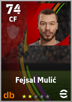 Fejsal Mulić — CF, OVR 74, MAX 74