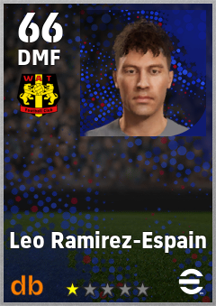 Leo Ramirez-Espain — DMF, OVR 66, MAX 66