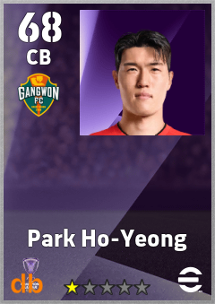 Park Ho-Yeong — CB, OVR 68, MAX 68