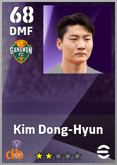 Kim Dong-Hyun — DMF, OVR 68, MAX 68