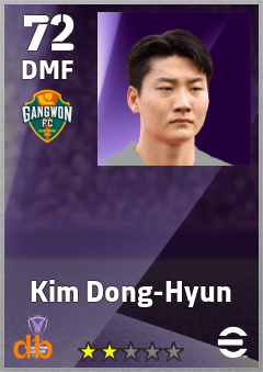 Kim Dong-Hyun — DMF, OVR 72, MAX 72