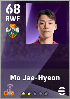 Mo Jae-Hyeon — RWF, OVR 68, MAX 68