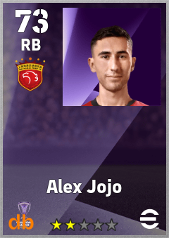 Alex Jojo — RB, OVR 73, MAX 73
