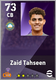 Zaid Tahseen — CB, OVR 73, MAX 73