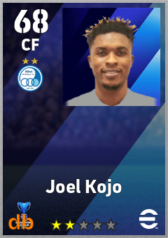 Joel Kojo — CF, OVR 68, MAX 68
