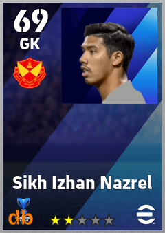 Sikh Izhan Nazrel — GK, OVR 69, MAX 69