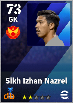 Sikh Izhan Nazrel — GK, OVR 73, MAX 73