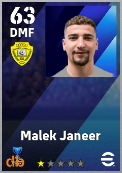 Malek Janeer — DMF, OVR 63, MAX 63