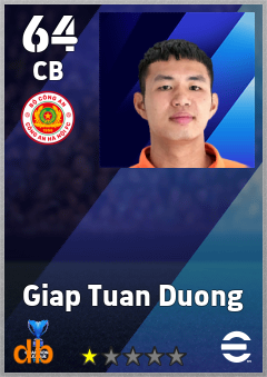 Giap Tuan Duong — CB, OVR 64, MAX 64