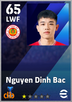 Nguyen Dinh Bac — LWF, OVR 65, MAX 65
