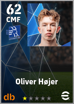 Oliver Højer — CMF, OVR 62, MAX 62