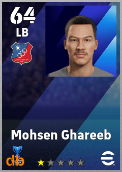 Mohsen Ghareeb — LB, OVR 64, MAX 64