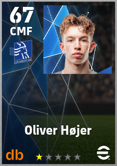 Oliver Højer — CMF, OVR 67, MAX 67