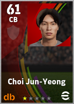 Choi Jun-Yeong eFootball player card